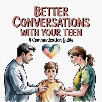 Parents talking gently with their teenage son, showing empathy and understanding—illustrating how to talk to your teen for better communication and stronger relationships.