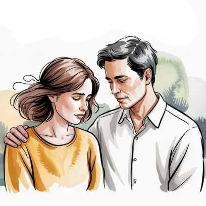 Couple calmly resolving tension through empathy and open communication—illustrating understanding healthy conflict in relationships and how to handle relationship conflict with care.