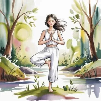 Woman practicing yoga — how hobbies improve your life by nurturing mindfulness and inner peace.