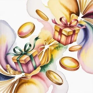 Floating coins and shining pathways representing how abundance flows in many ways beyond the lottery, expanding the meaning of can you win the lottery.