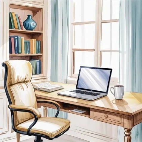 Feng Shui Home Office Tips for keeping the right lower and more open.