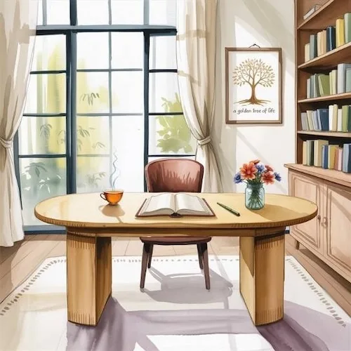 Feng Shui Home Office Tips on where to sit for power and balance