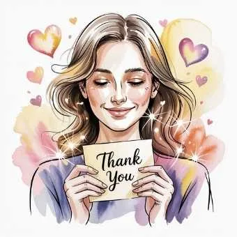 Expressing gratitude to attract abundance and good fortune.