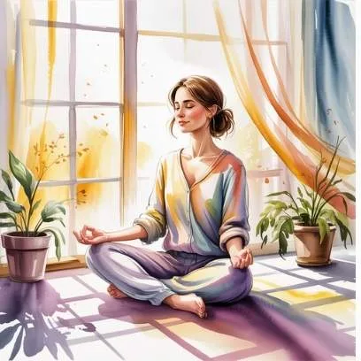 Person journaling in sunlight, showing simple steps to practice letting go in lottery manifestation.