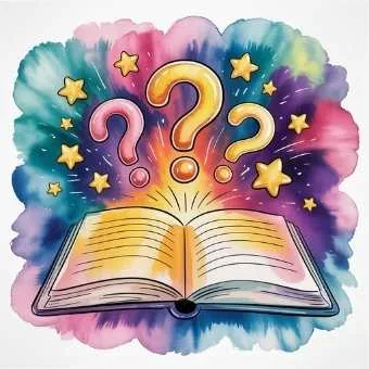 Open journal with glowing stars, symbolizing guidance and answers about how to manifest lottery win.