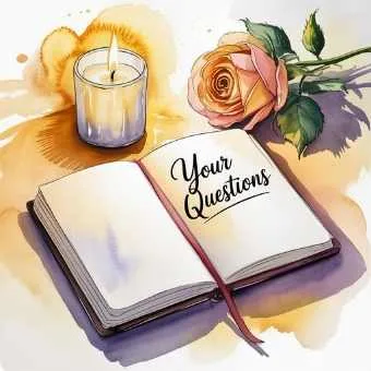 Notebook and candle representing reflection and questions about Living in the End manifestation.