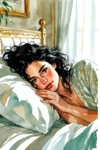 Woman visualizing her future during the Act As If Lottery Challenge, embodying calm abundance and winner’s consciousness.